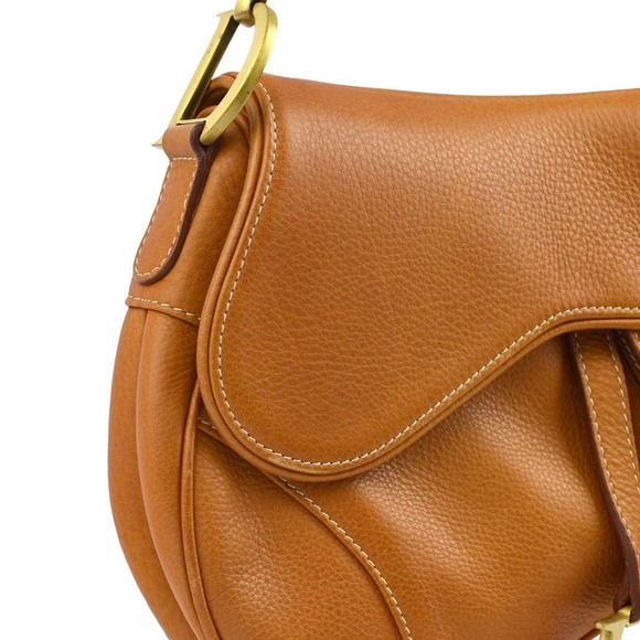 CHRISTIAN DIOR 2004 Brown Saddle Handbag 191401 - Picture 3 of 10
